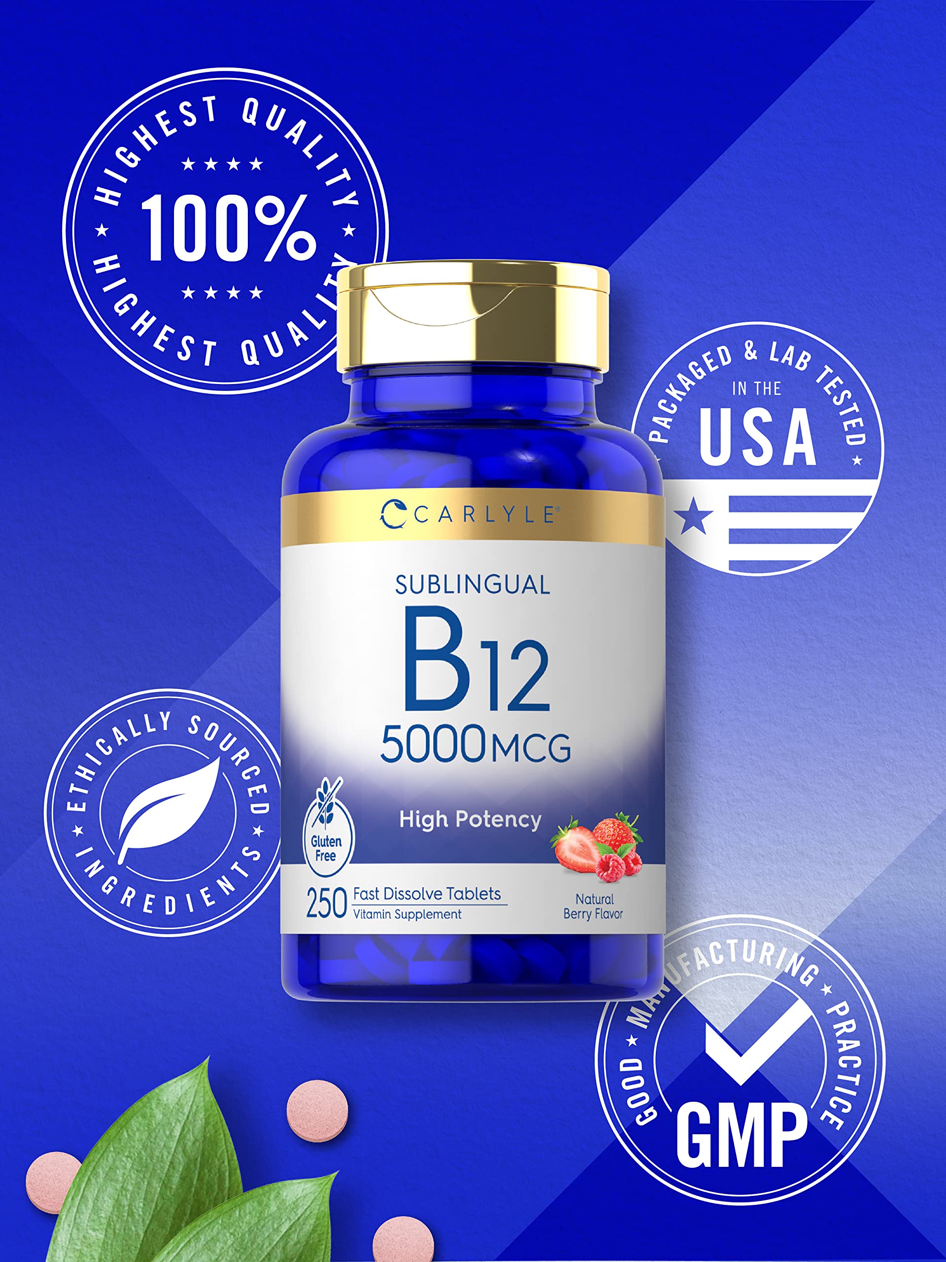 Carlyle B12 fórmula vegetariana, sin gluten y lista para quienes siguen estas pautas.