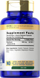 Etiqueta frontal Carlyle B2 400 mg, diseño claro y sin gluten.