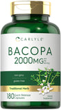 Carlyle Bacopa Monnieri cápsulas: enfoque diario y claridad mental.