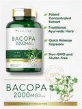 Carlyle Bacopa Monnieri cápsulas: laboratorio certificado y pureza garantizada.