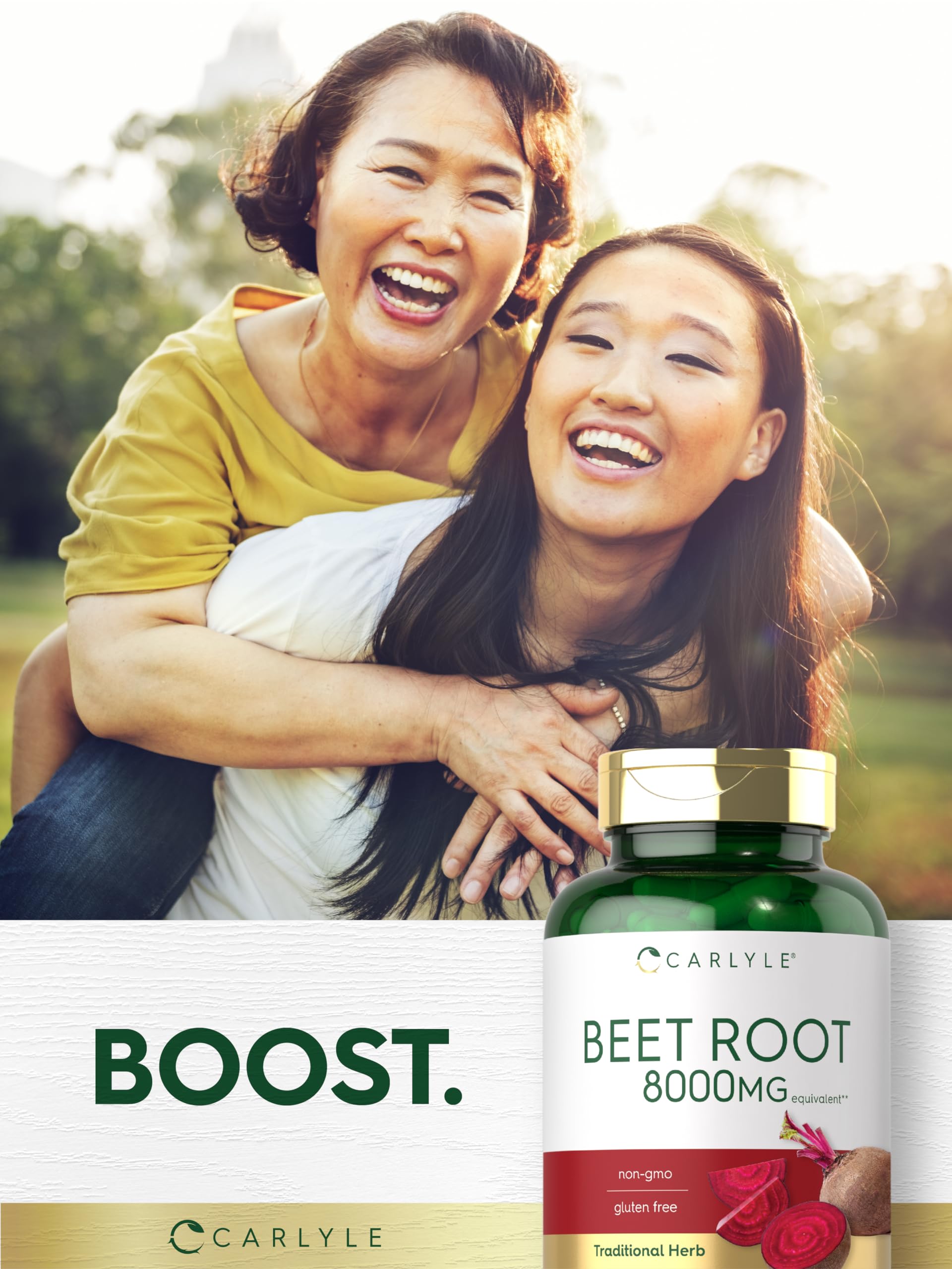 Toma diaria Carlyle Beet Root Capsules: rutina simple con cápsulas para uso diario.