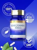 Carlyle Benfotiamina envase resistente para guardar.