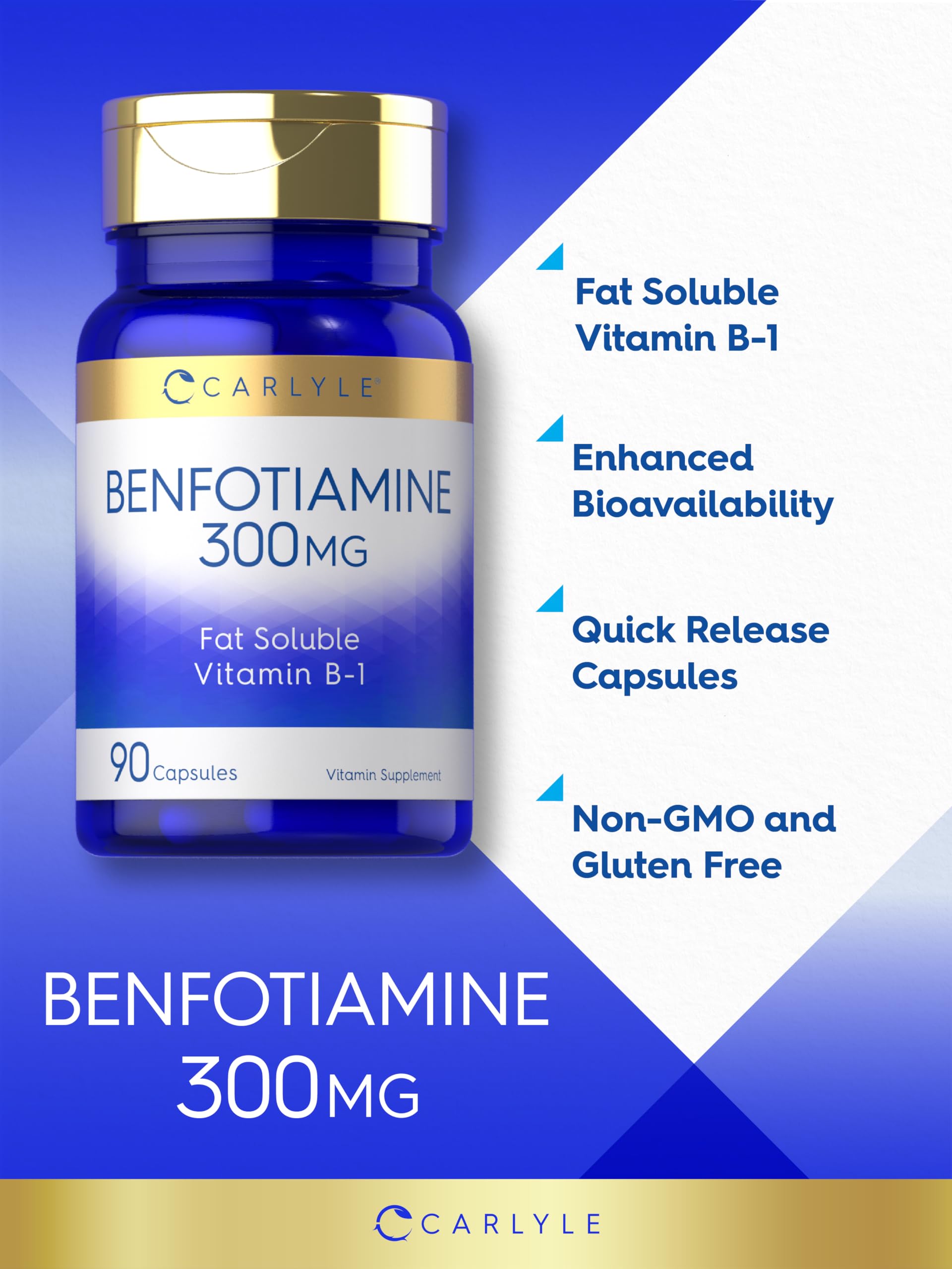 Carlyle Benfotiamina forma lipofílica, mejora absorción.