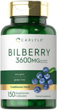 Carlyle Bilberry Cápsulas en botella, fáciles de incorporar a tu rutina diaria.