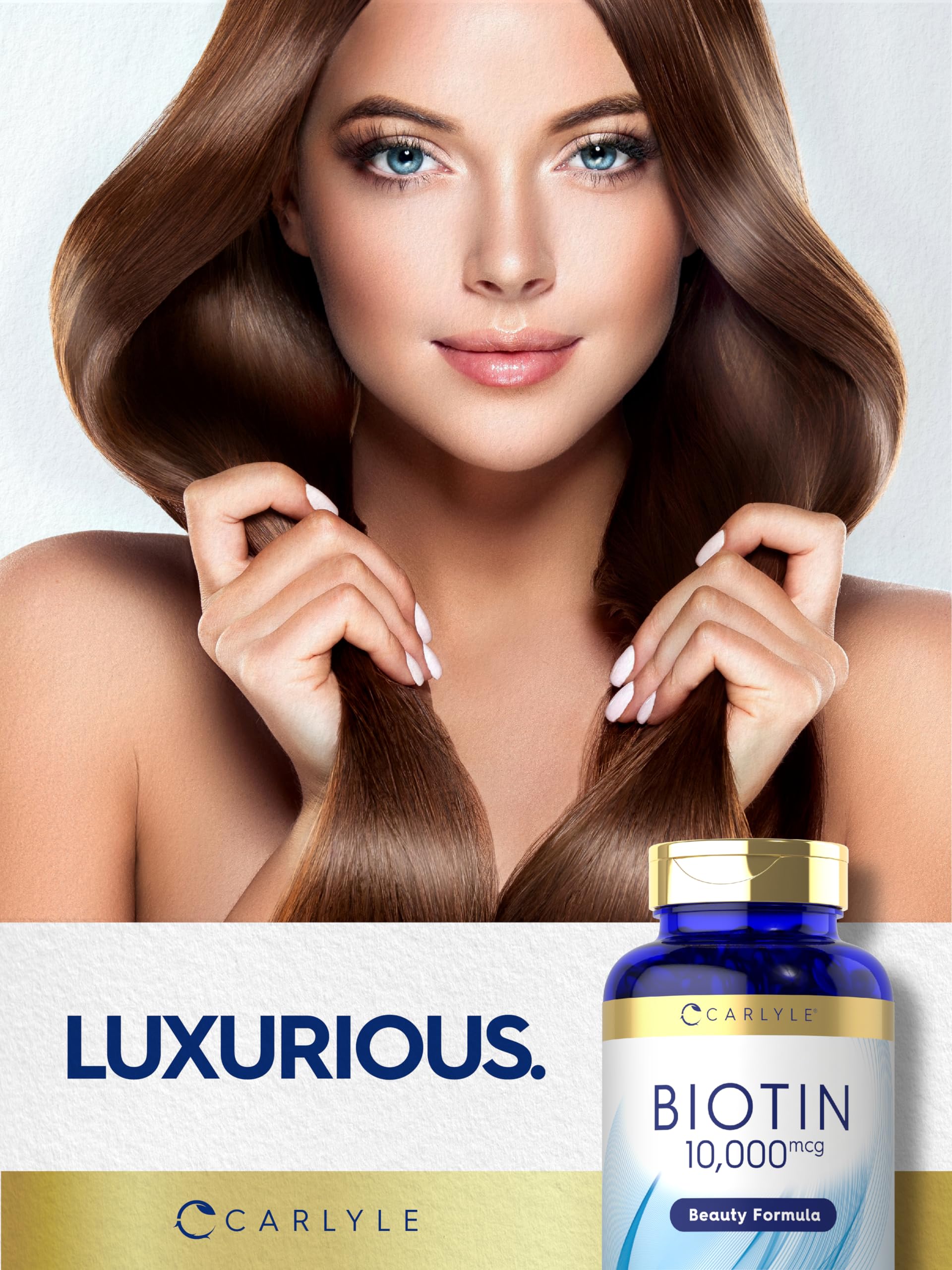 Carlyle Biotina 10000mcg no-transgenica para pureza de fórmulas.