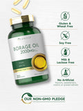 Carlyle Borage Oil cápsula, vista de corte transversal revelando aceite puro.