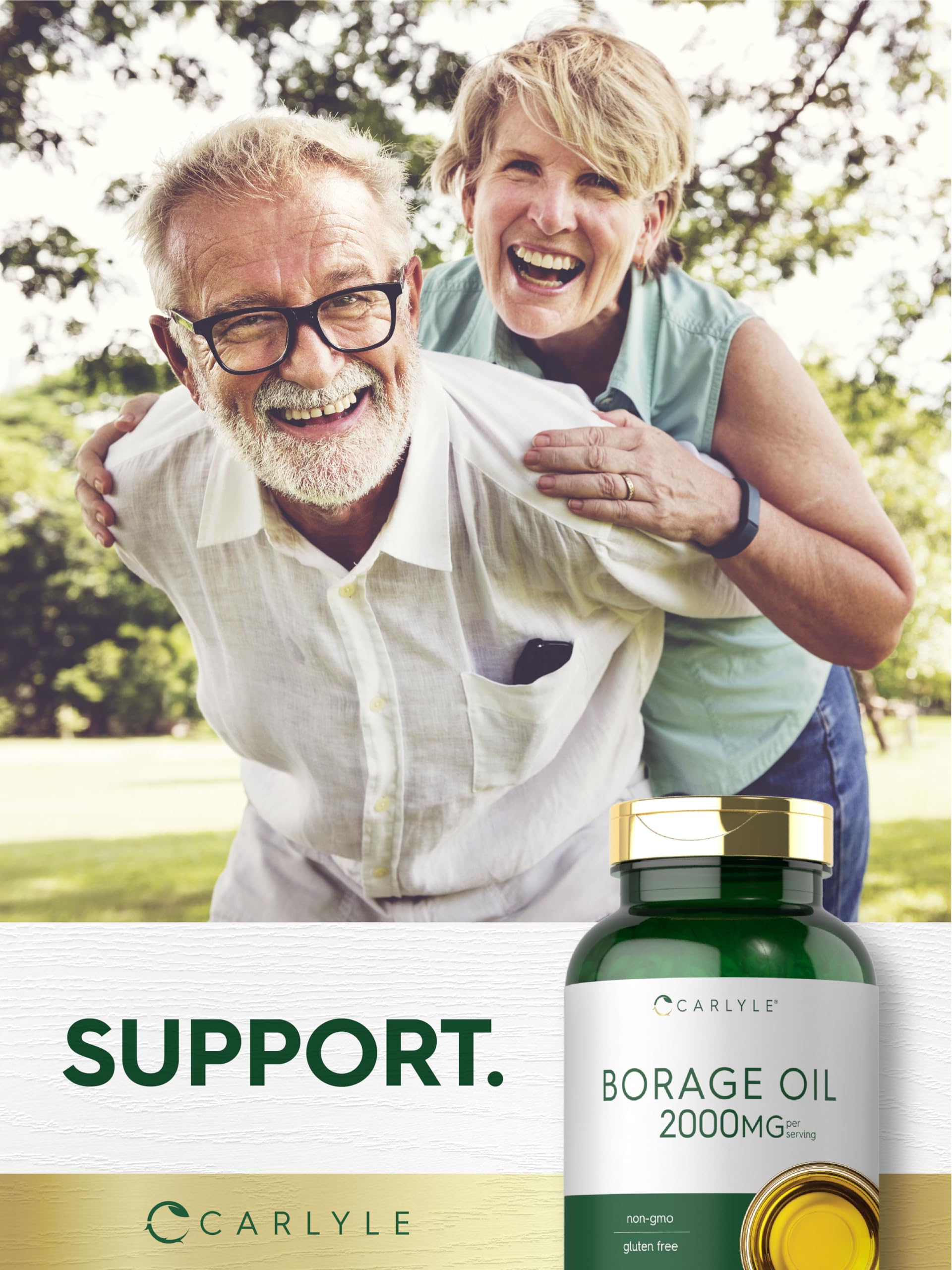 Carlyle Borage Oil sin hexano, proceso más limpio para consumo diario.