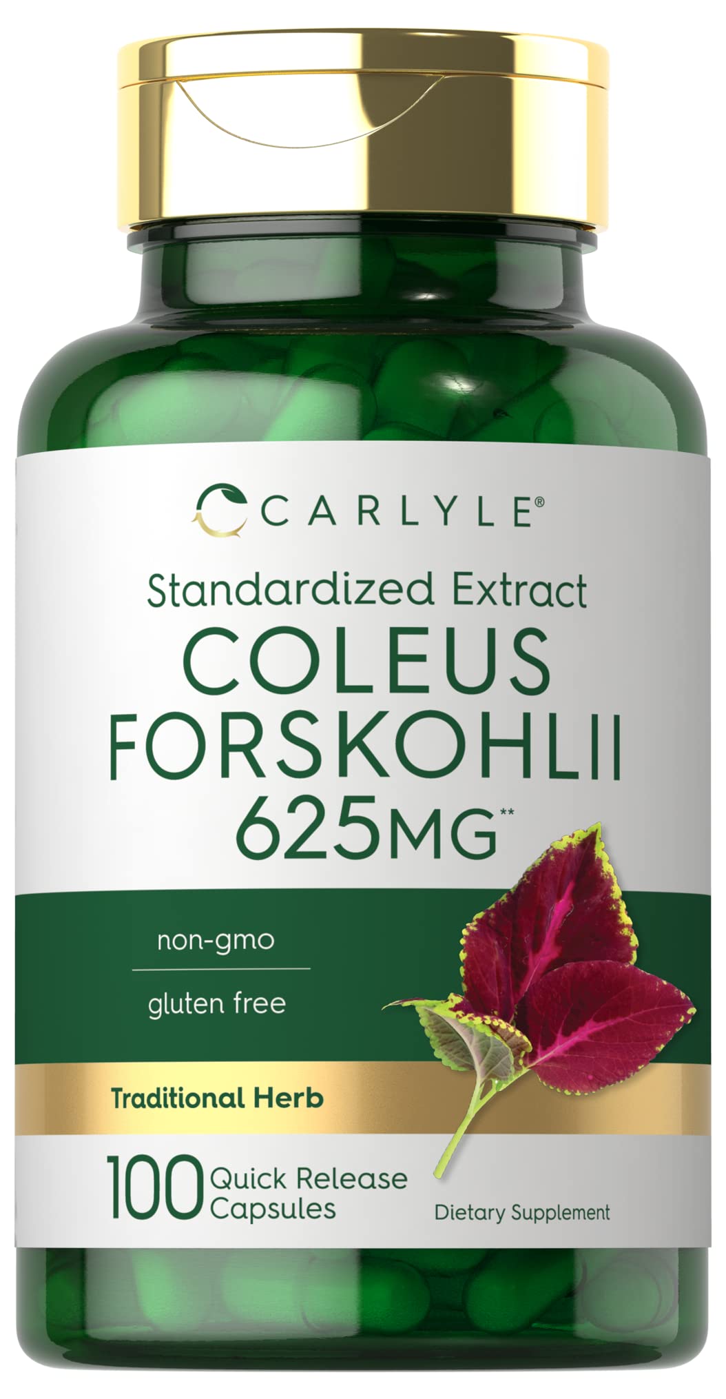 Carlyle Coleus Forskohlii: cápsulas en botella para el bienestar diario
