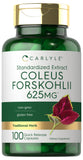 Carlyle Coleus Forskohlii: cápsulas en botella para el bienestar diario