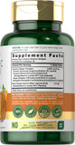 Carlyle curcuma jengibre capsulas blandas, etiqueta visible con ingredientes