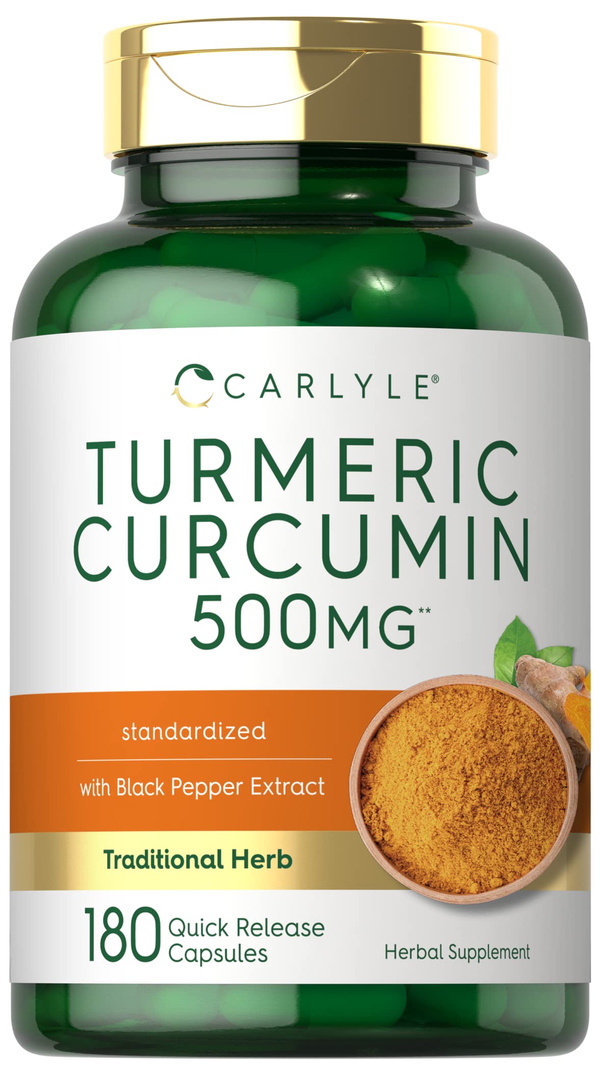 Carlyle Curcumina: cápsulas en bote para consumo diario cómodo