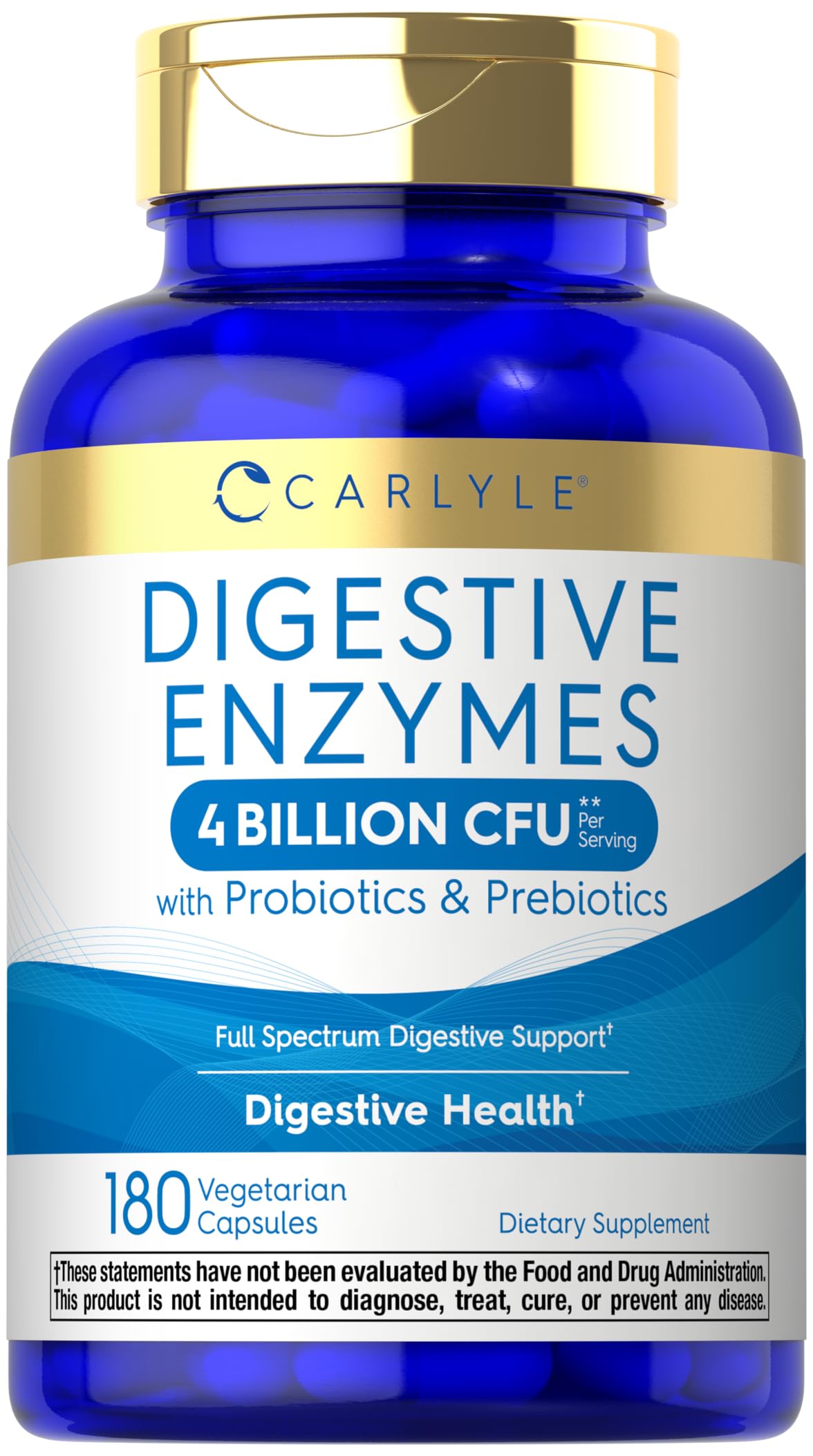 Carlyle Enzimas Digestivas en botella, soporte práctico para la digestión diaria