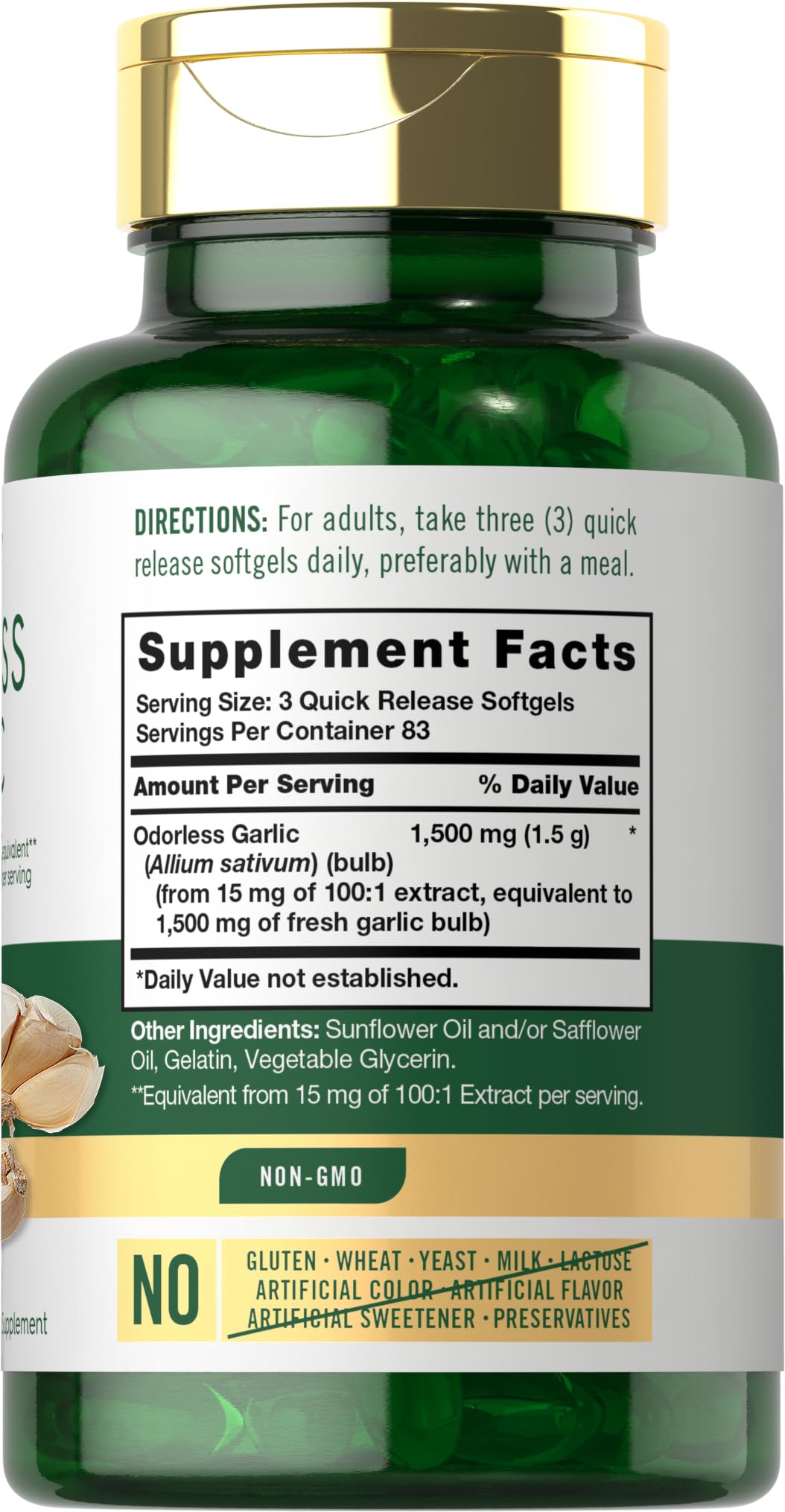 Carlyle etiqueta ingredientes natural: información clara para elegir suplementos puros y libres de aditivos.