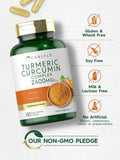 Etiqueta Carlyle indica libre de gluten y OGM para tranquilidad.