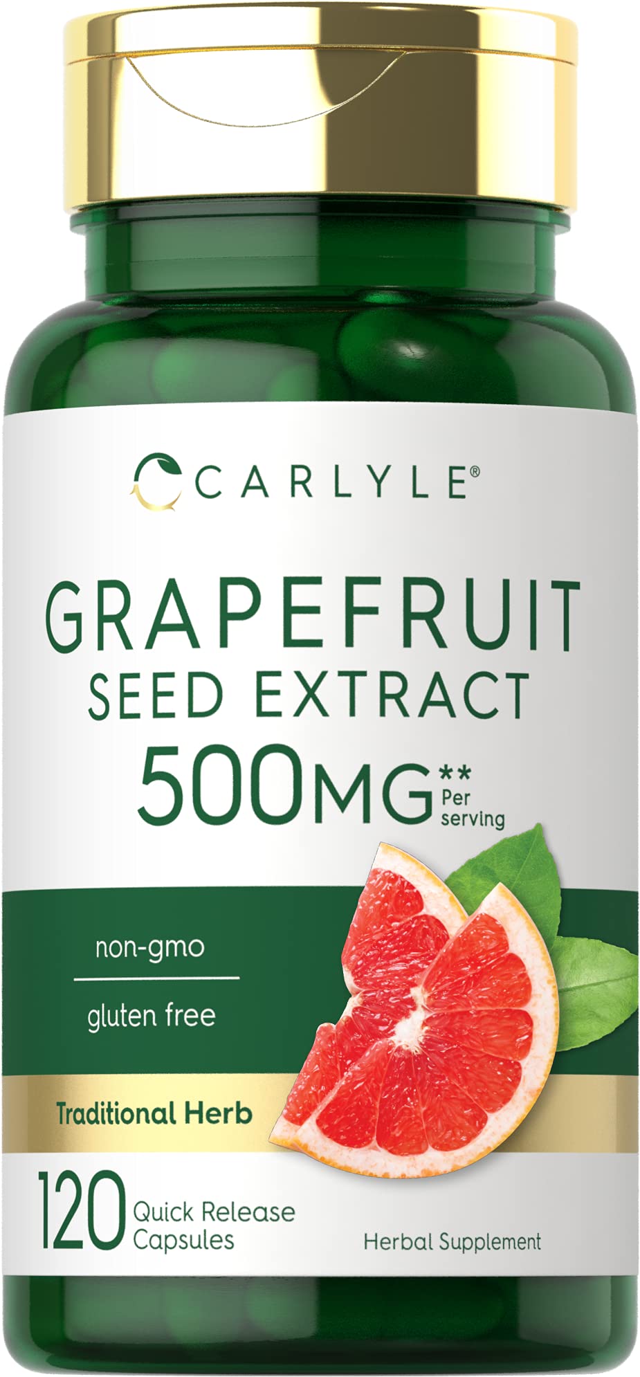 Carlyle Extracto de Semilla de Pomelo en botella, apto para uso diario.