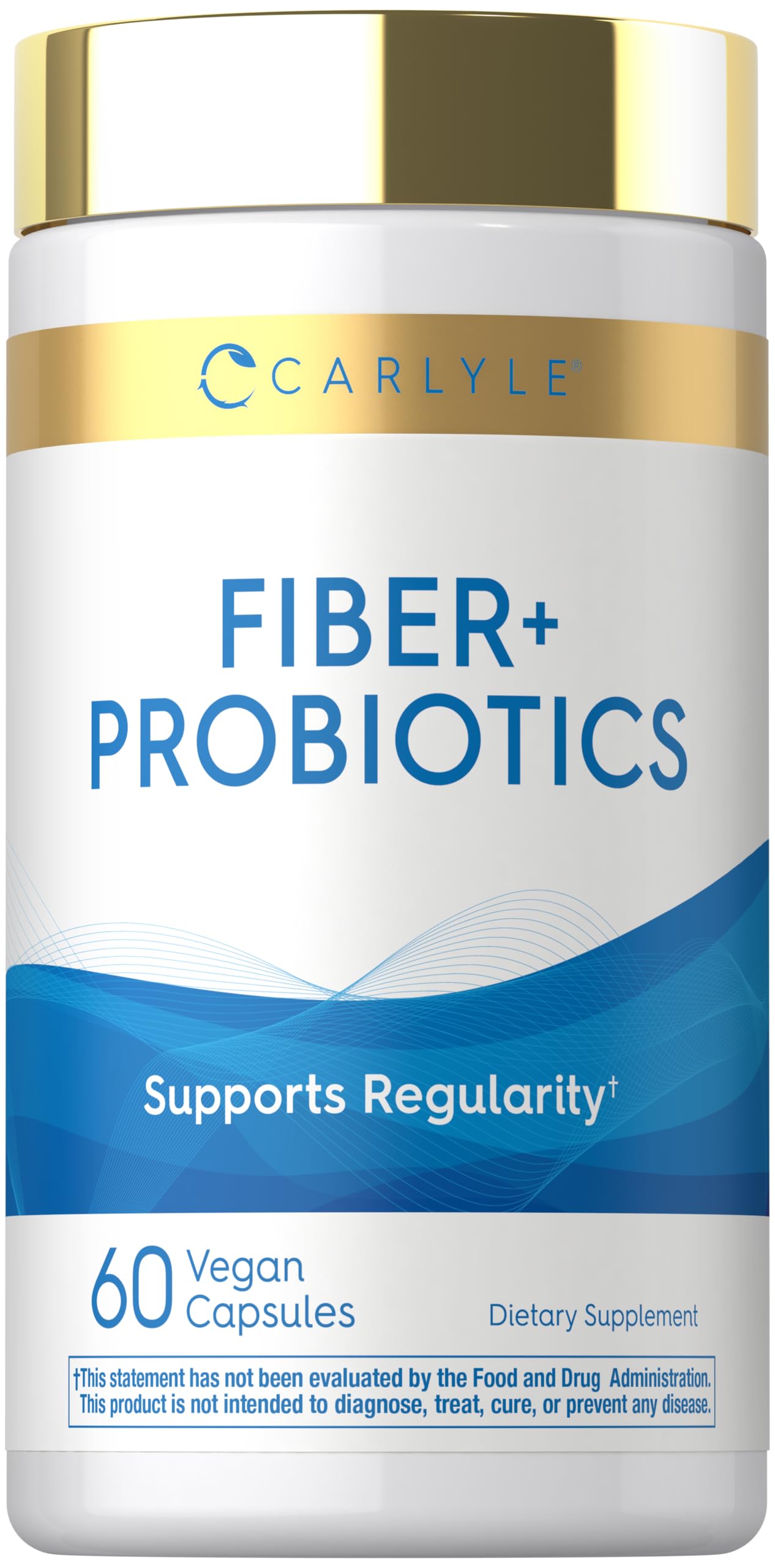 Carlyle Fibra-Probiotico cápsulas: soporte diario para la digestión y bienestar intestinal.