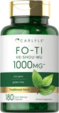 Carlyle Fo-Ti: botella 180 cápsulas para rutina diaria
