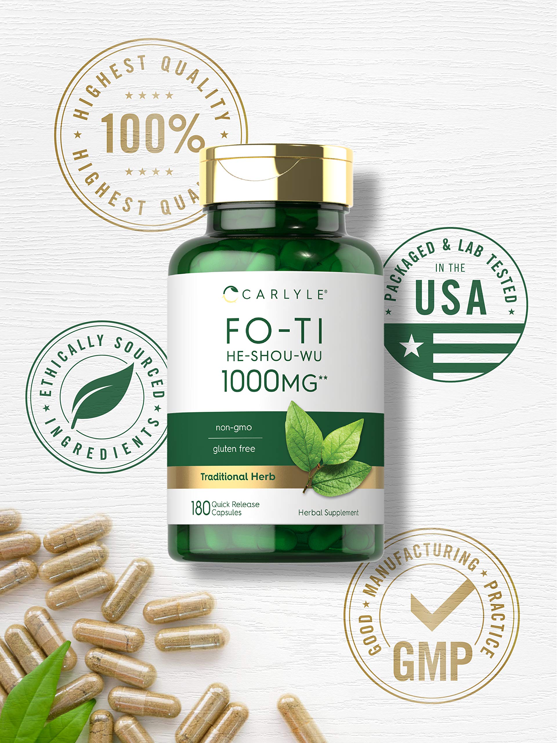 Carlyle Fo-Ti, fórmula de calidad superior con ingredientes confiables