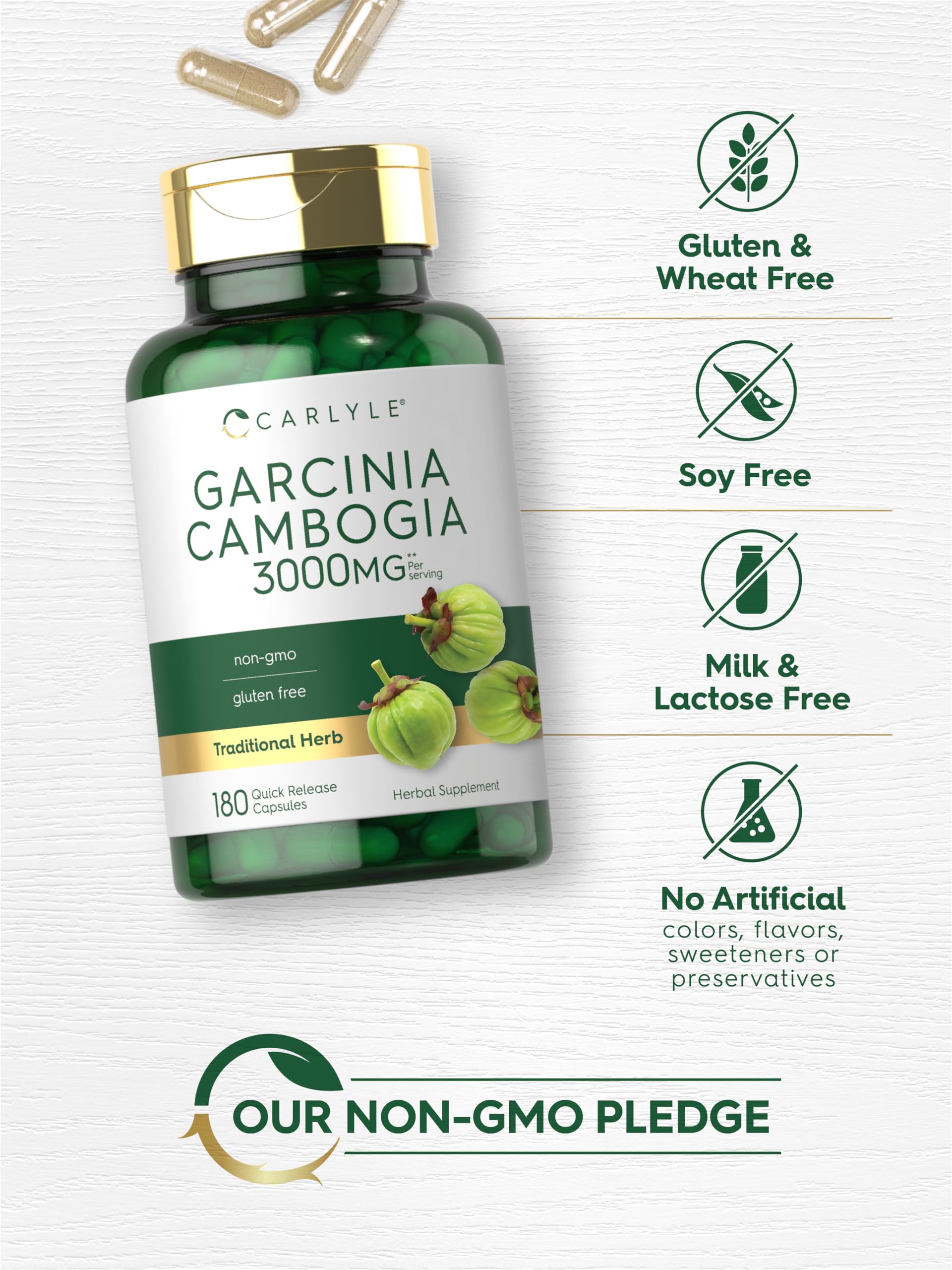Empaque seguro y práctico de Carlyle Garcinia Cambogia Extract.