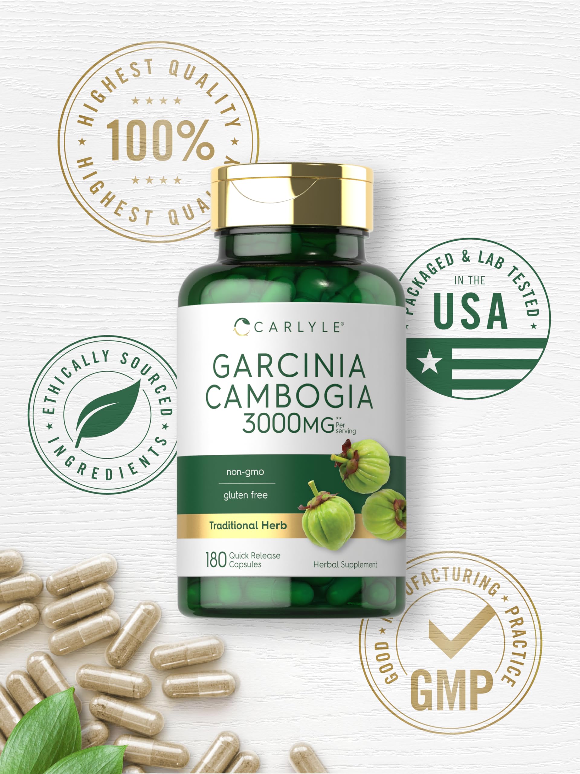 Uso diario facilitado con Carlyle Garcinia Cambogia Extract.