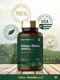Prueba de calidad de Tahoe Nutritionals para Carlyle Ginkgo Biloba