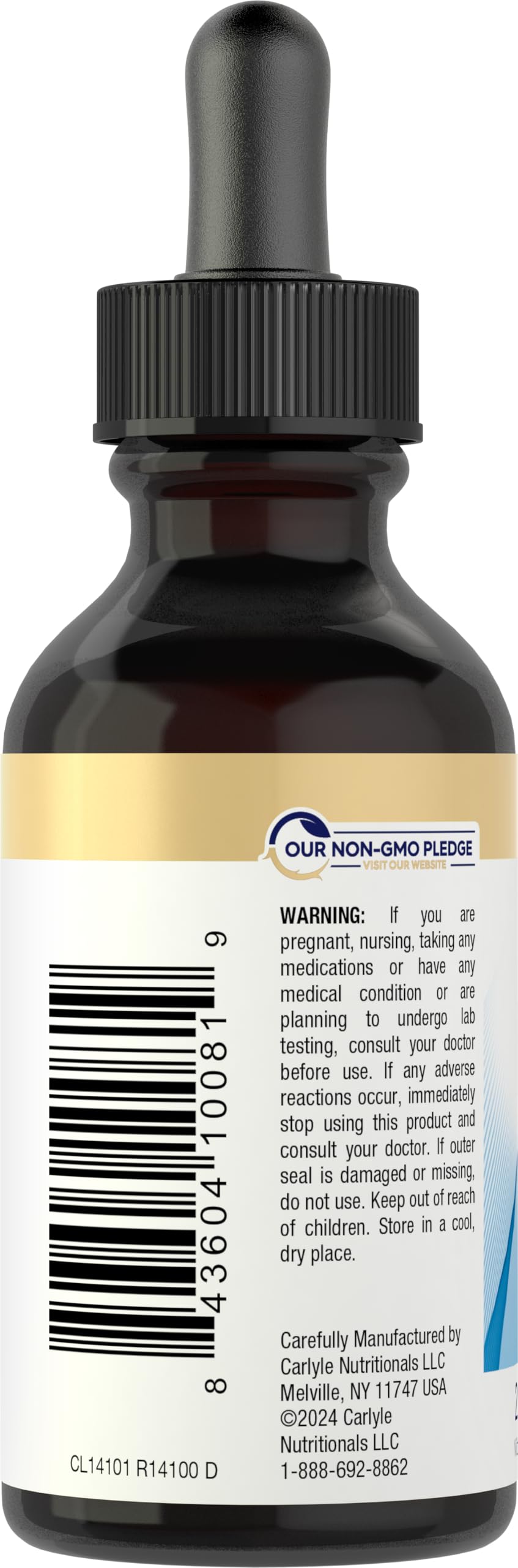 Gotas de biotina vegetariana Carlyle para cabello saludable