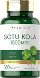 Carlyle Gotu Kola, cápsulas en frasco para uso diario y bienestar