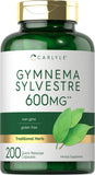 Carlyle Gymnema Sylvestre Cápsulas: botella para uso diario cómodo