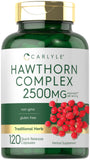 Carlyle Hawthorn Complex, frente del envase, ideal para apoyo diario.