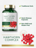 Carlyle Hawthorn Complex, etiqueta, libre de gluten y sin OGM para dietas.