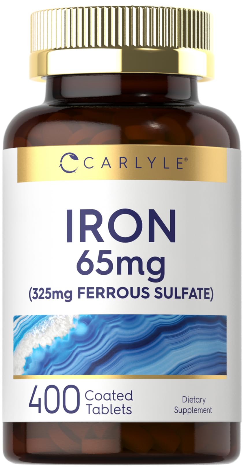 Carlyle Hierro Ferroso 325 mg: tableta recubierta para uso diario.