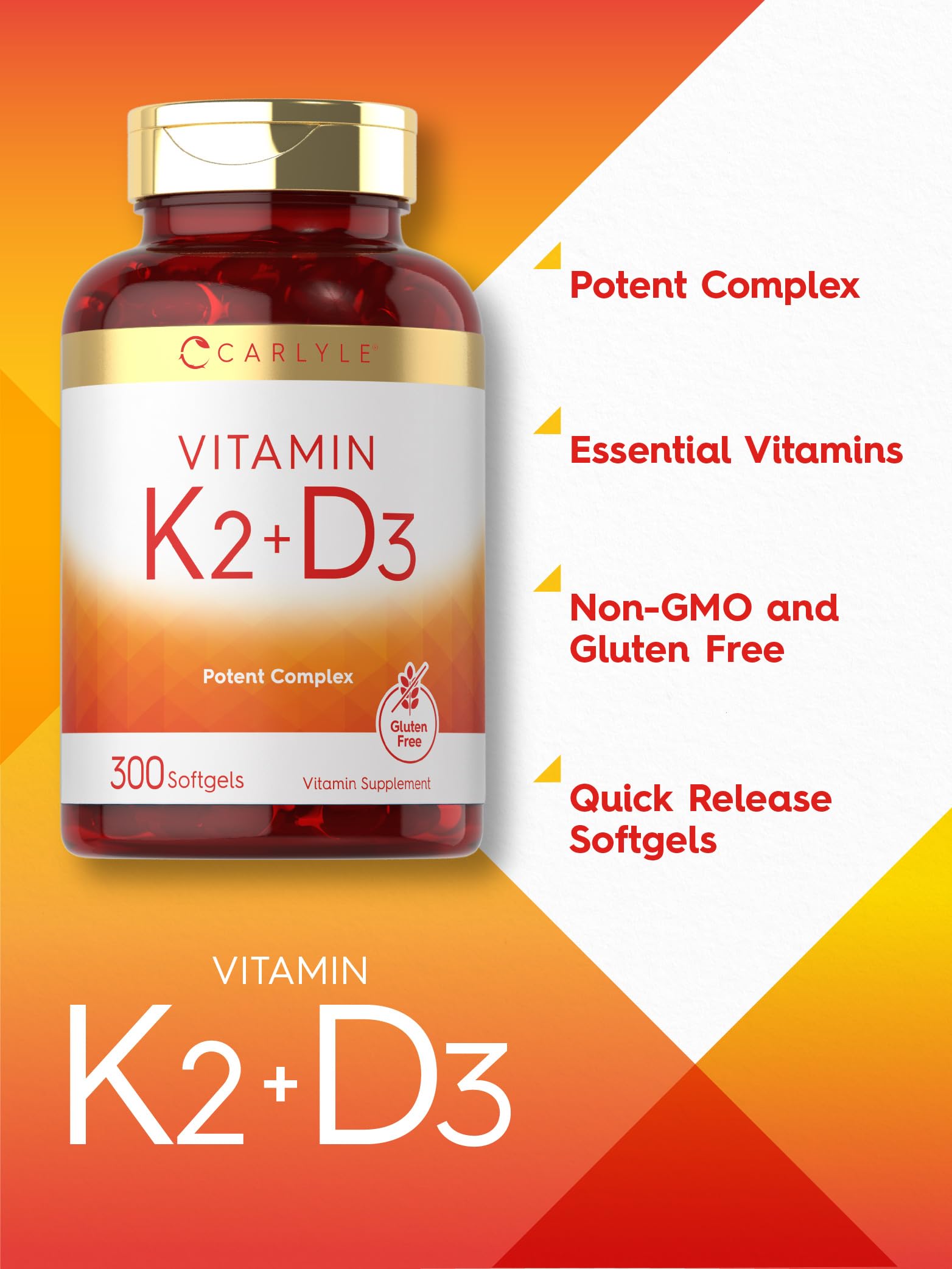 Dosis diaria de Carlyle K2D3 recomendada para un estilo de vida activo.
