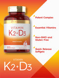 Dosis diaria de Carlyle K2D3 recomendada para un estilo de vida activo.