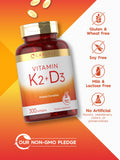 Producto Carlyle K2D3 libre de gluten para dietas sensibles.