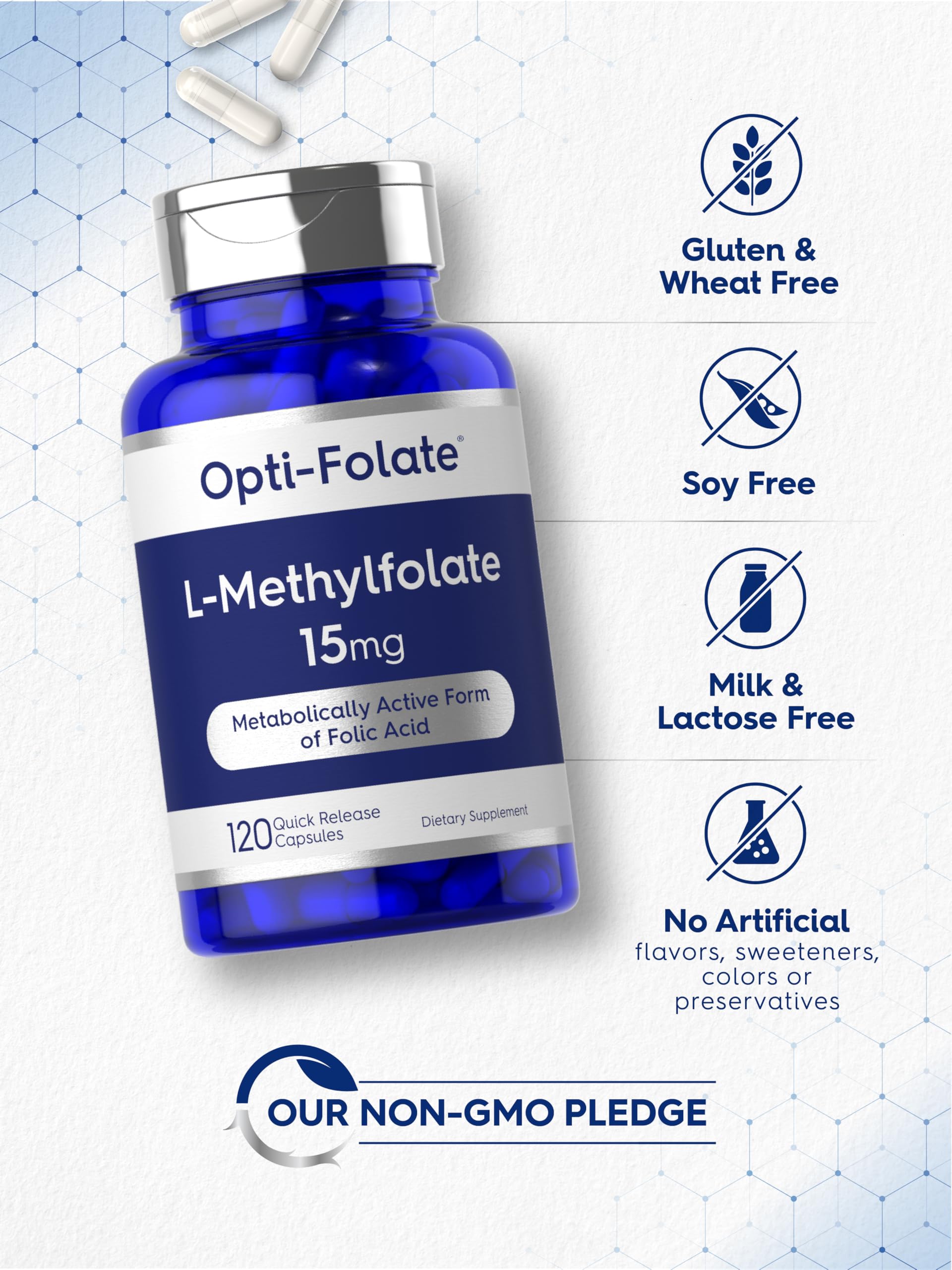 Carlyle L Metilfolato proceso de laboratorio garantiza ingredientes de alta calidad.