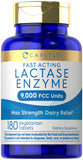 Carlyle Lactasa 9000 en empaque, apoyo para la digestión de lácteos.