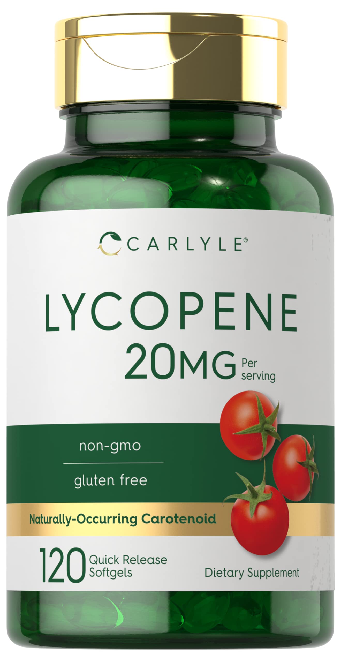 Carlyle Licopeno 20 mg frasco 120 cápsulas blandas, fácil de incorporar.