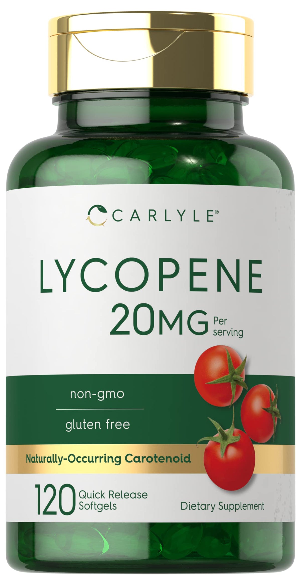 Carlyle Licopeno 20 mg frasco 120 cápsulas blandas, fácil de incorporar.