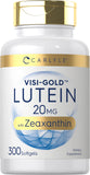 Carlyle Luteína y Zeaxantina, cápsulas suaves para uso diario en la salud ocular