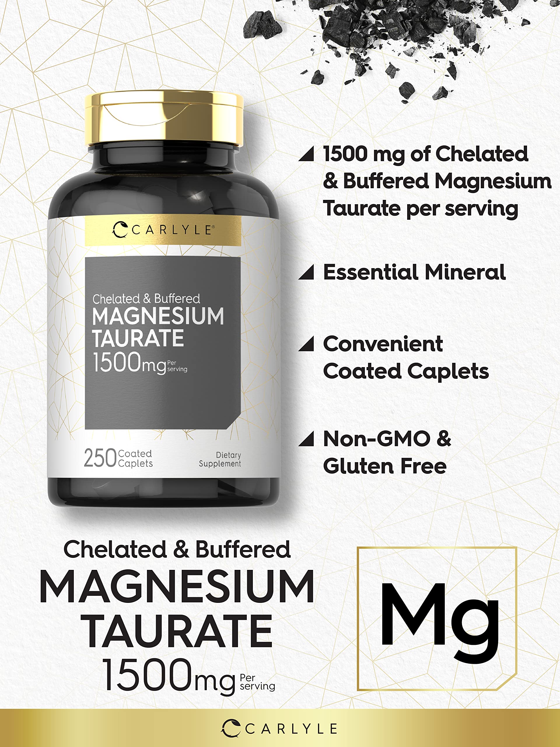 Lista de ingredientes: magnesio quelado y taurina en Carlyle.