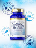 Carlyle Magnesio Bisglicinato 665 mg, fabricado en laboratorio, alta pureza.