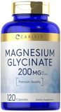 Carlyle Magnesium Glycinate cápsulas para uso diario y bienestar general.