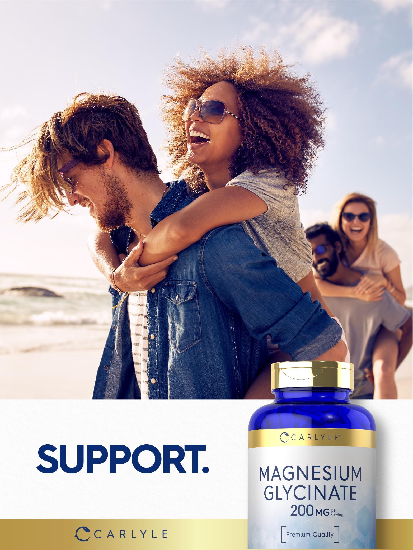Ingredientes de calidad en Carlyle Magnesium Glycinate, seguridad y confiabilidad.