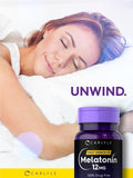 Carlyle Melatonina 12 mg, dosis nocturna para rutina de descanso