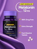 Carlyle Melatonina 12 mg, sello de laboratorio que respalda ingredientes confiables