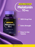 Carlyle Melatonina 10 mg con L-teanina, ritual nocturno suave y calmante.