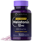 Carlyle Melatonina 12 mg, tableta disolución rápida para uso nocturno práctico