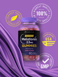 Gominolas sabor mora de Carlyle Melatonina, aroma dulce de bayas.