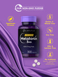 Forma vegetariana de Carlyle Melatonina 3 mg para dietas basadas en plantas