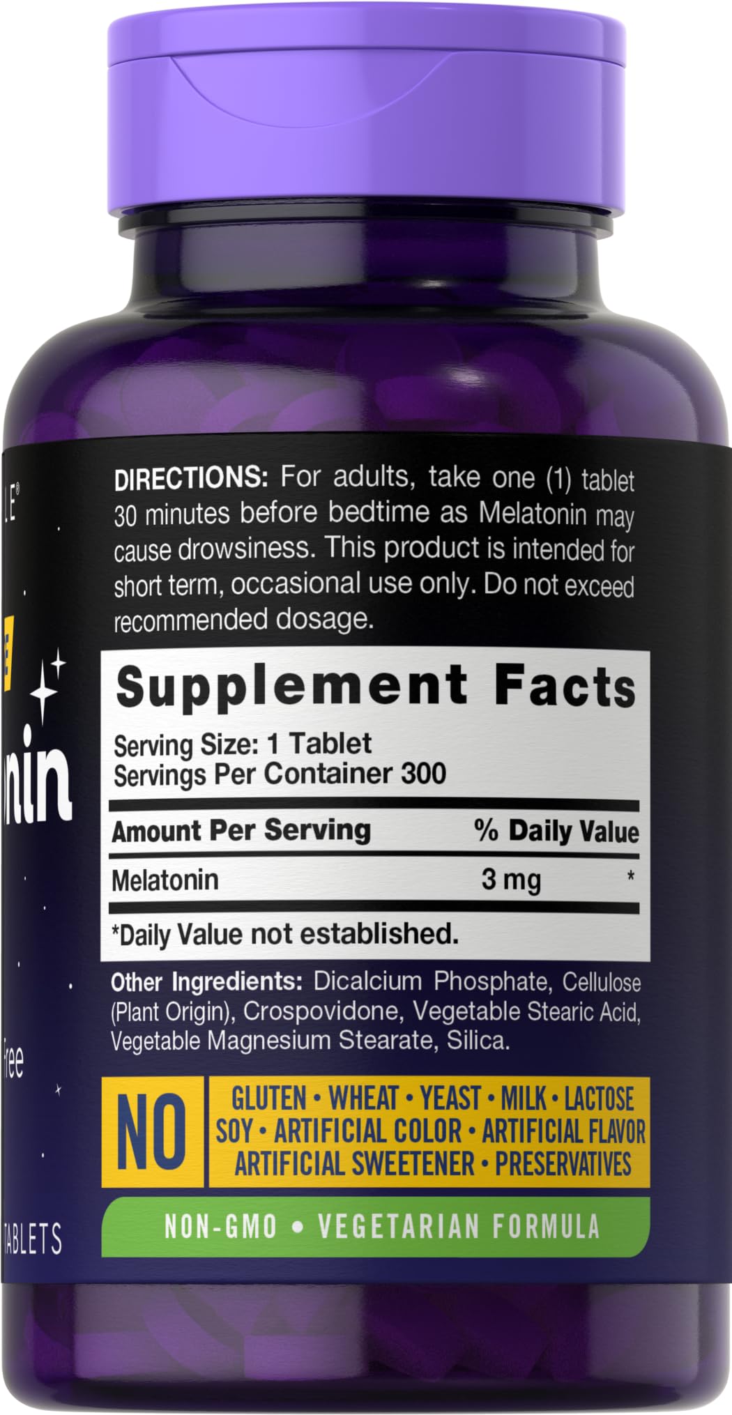 Carlyle Melatonina 3 mg, tabletas, dosis constante para dormir sin interrupciones